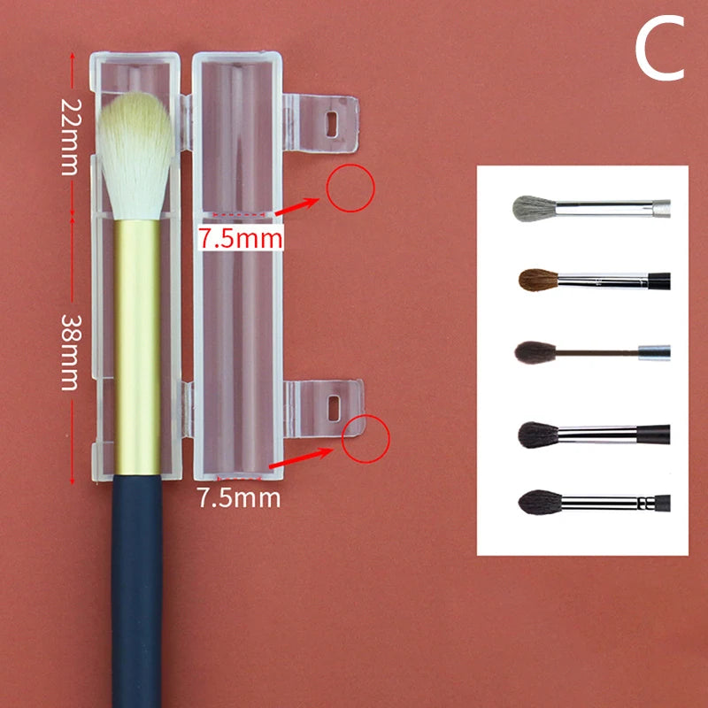 Makeup brush dust protection cover anti-frying wool protective storage tool portable waterproof plastic Zpaxo C