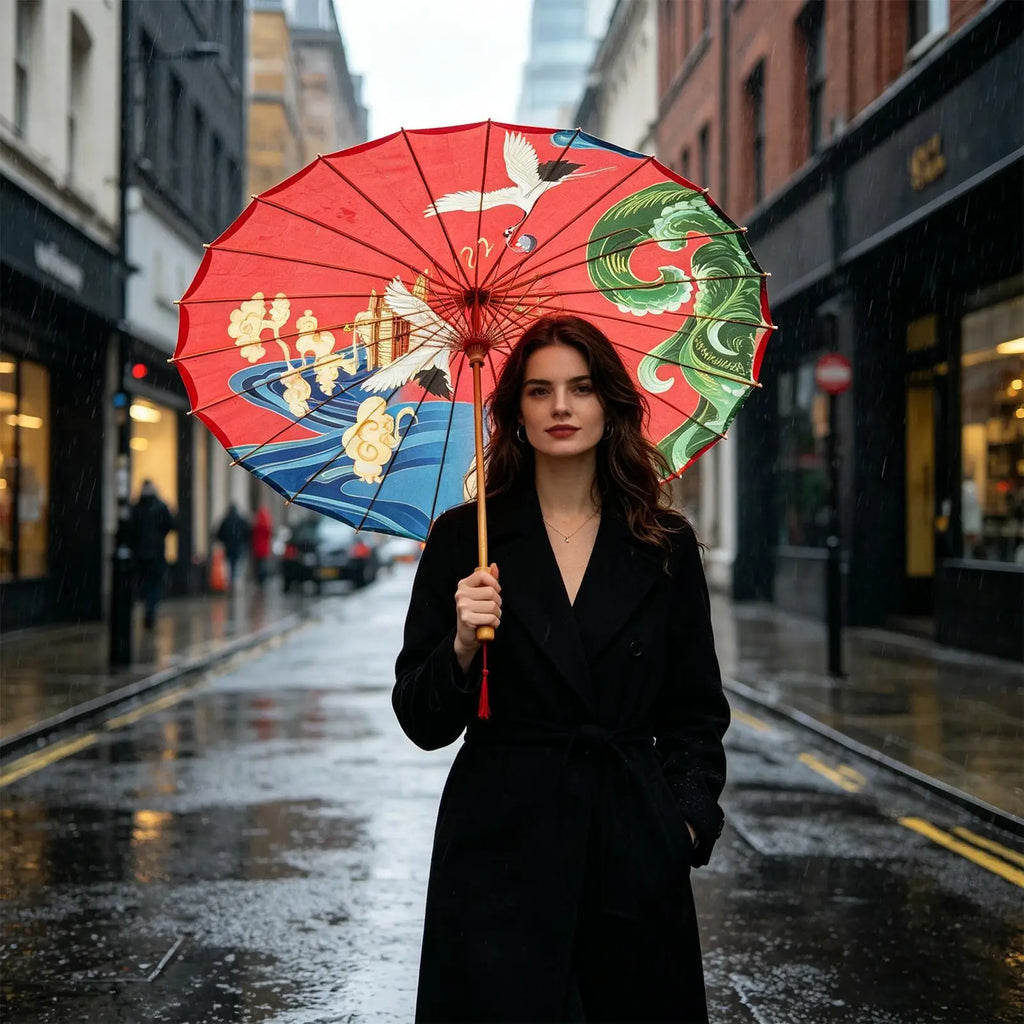 Decorative Umbrella Elegant Classical Chinese Silk Cosplay Decoration