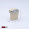 ▶1Pcs Mini Flip Cover Trash Can Dustbin Miniature Toy Model Scene Doll House Accessories Simulation Mini Waste Bin Zpaxo A2