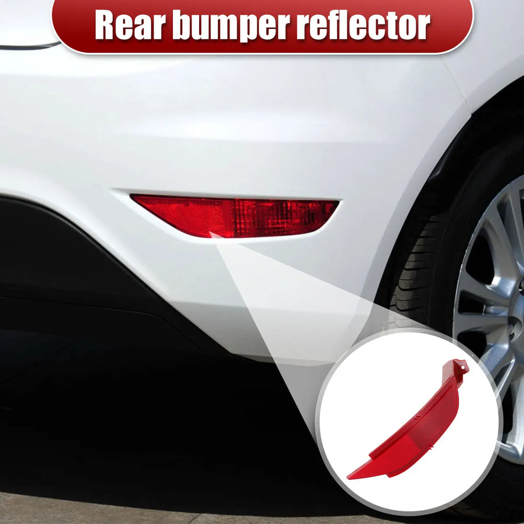 Car Rear Bumper Right Reflector Light Cover Right Rear Bumper Tail Fog Light Compatible with Ford Fiesta 2009-2014 Professional Zpaxo