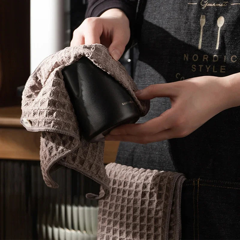 Super Absorbent Barista Bar Towel Coffee Machine Special Rag No Lint Square Towel Cleaning Cloth Coffee Machine Cleaning Towel Zpaxo