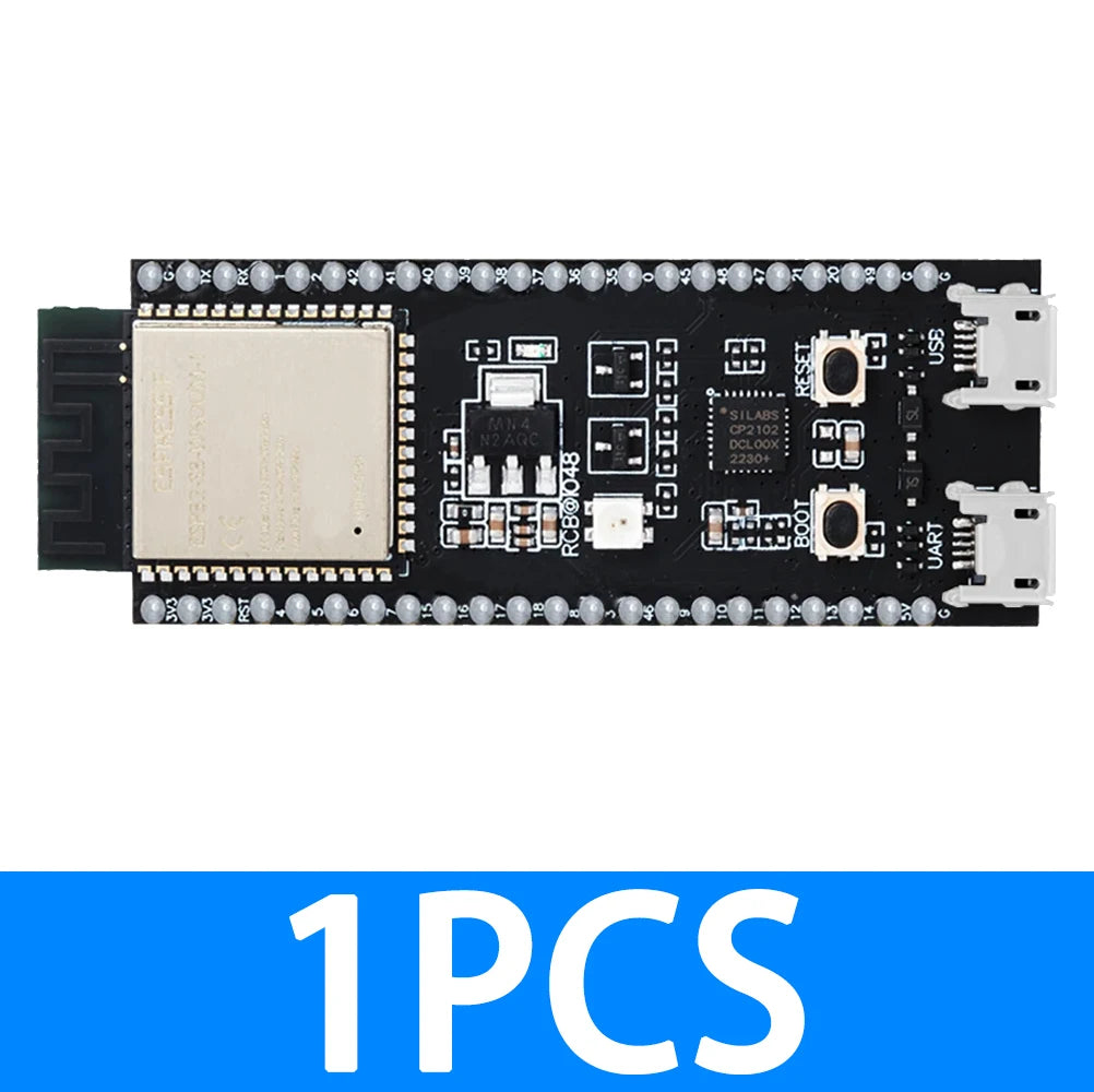 RCmall ESP32-S3-Dev-KitC-1 N16R8 Development Board Wi-Fi + BLE MCU Module Integrates Complete Wi-Fi and BLE Functions 16MB Flash Zpaxo ESP32-S3-Dev-KitC-1