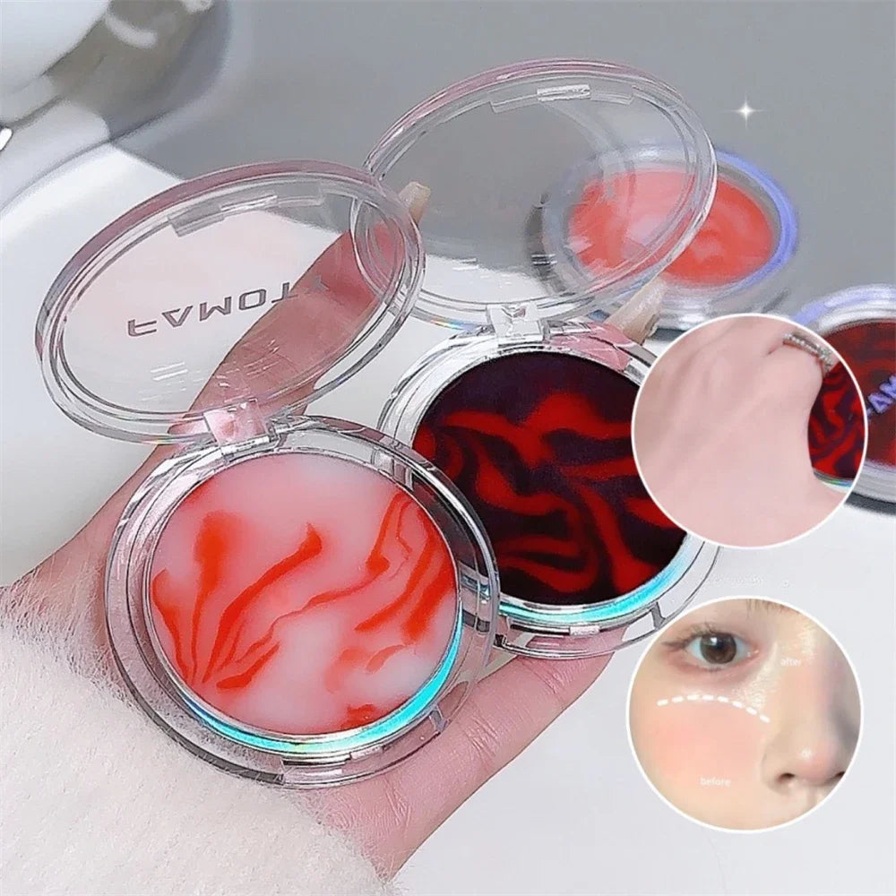 The Rock Oil Control Long-lasting Powder Cake Makeup Clear Powder Waterproof Wet and Dry Face Foundation Powder Cosmetics Zpaxo