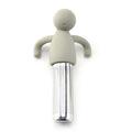 Stainless Steel Tea Infuser Kitchen Accessory Household Use Reusable Metal Makeup Brushes Massage Kitchen Dining Bar Garden Zpaxo Grey