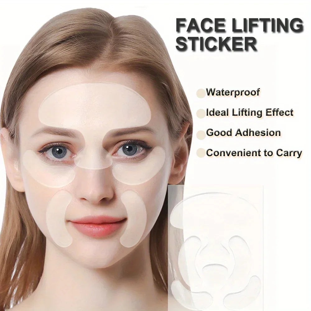 6PCS Reusable Silicone Anti-Wrinkle Pad Face Forehead Neck Hand Care Skin Lifting Tool Sticker Pad Anti-Wrinkle Aging Patch Zpaxo