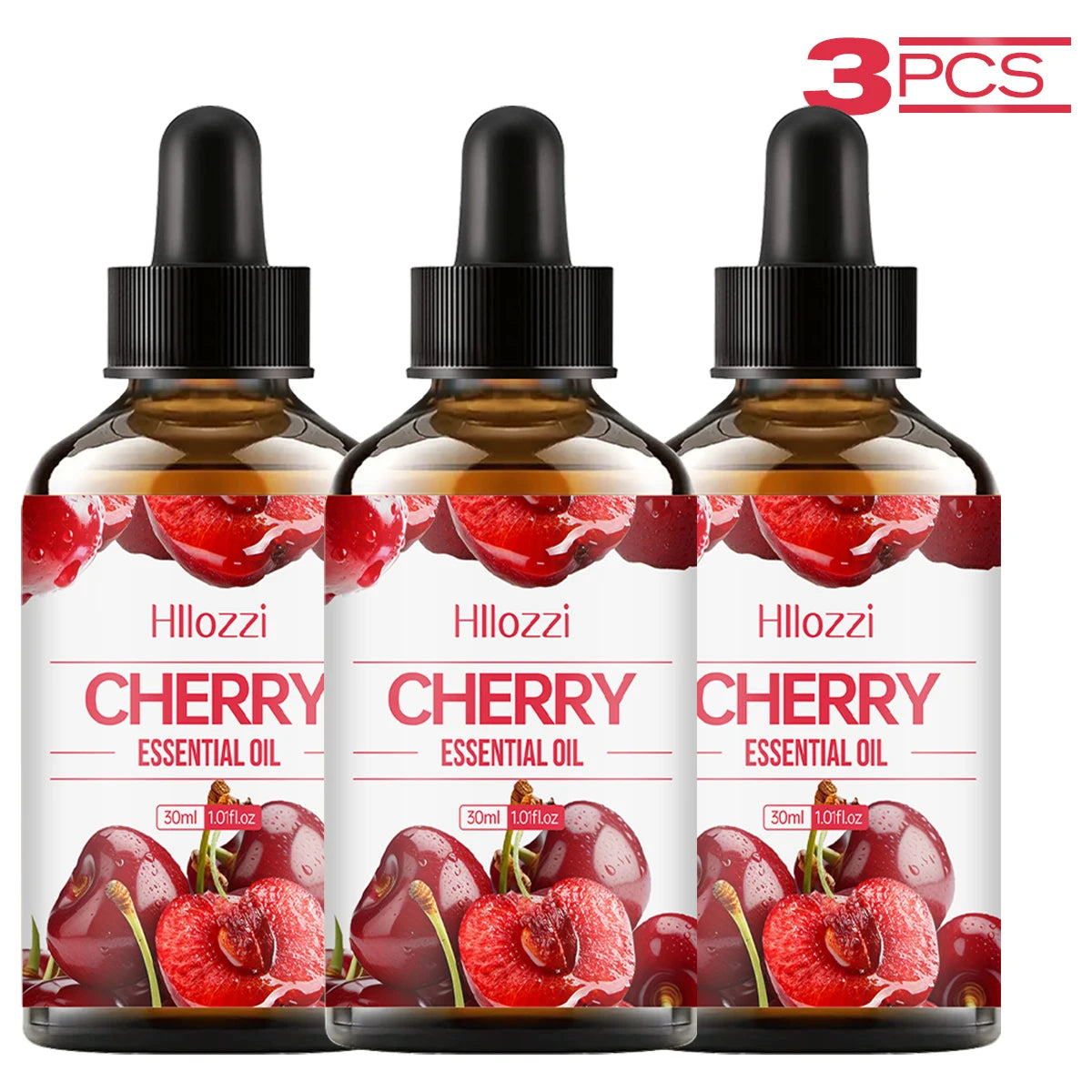 Plant Essential Oil 3 Fruit Aromatherapy Soap Making DIY Multi Zpaxo CHERRY 3PCS 30ml