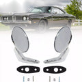 1 Pair Chrome Polished Outside Door Rearview Mirror Replacement Parts
