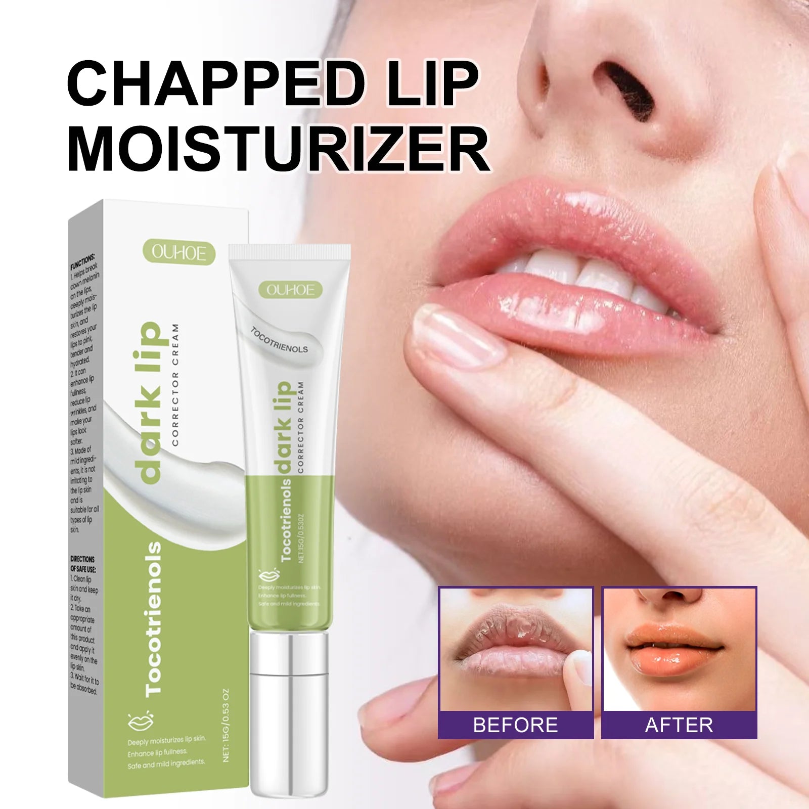 Moisturizing Lip Balm Dry Chapped Lips Deep Hydration Long Lasting Zpaxo