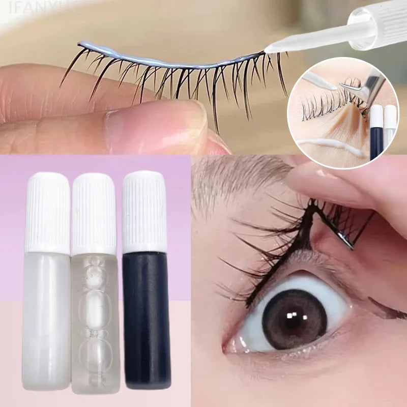 1- Clear False Eyelash Extension Glue Lasting Fast Dry Strong Lash