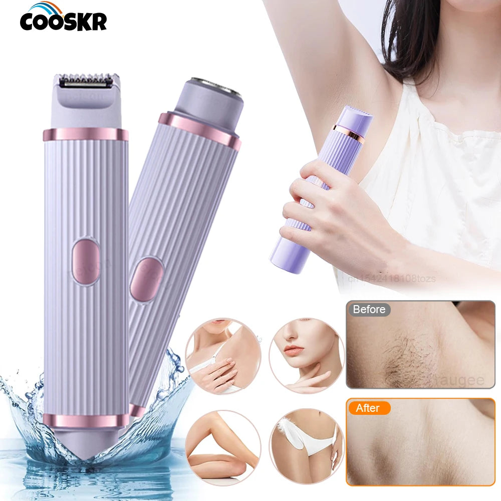 Bikini Trimmer Electric Razor Women Body Underarm Leg Shaver Female