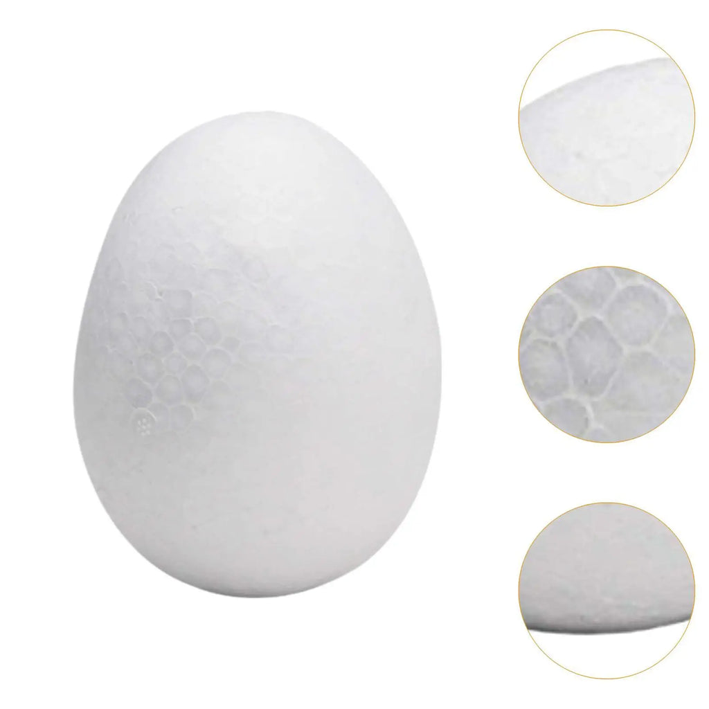 White Foam Eggs for Easter Crafts, DIY & School Projects Foam Craft Eggs Zpaxo