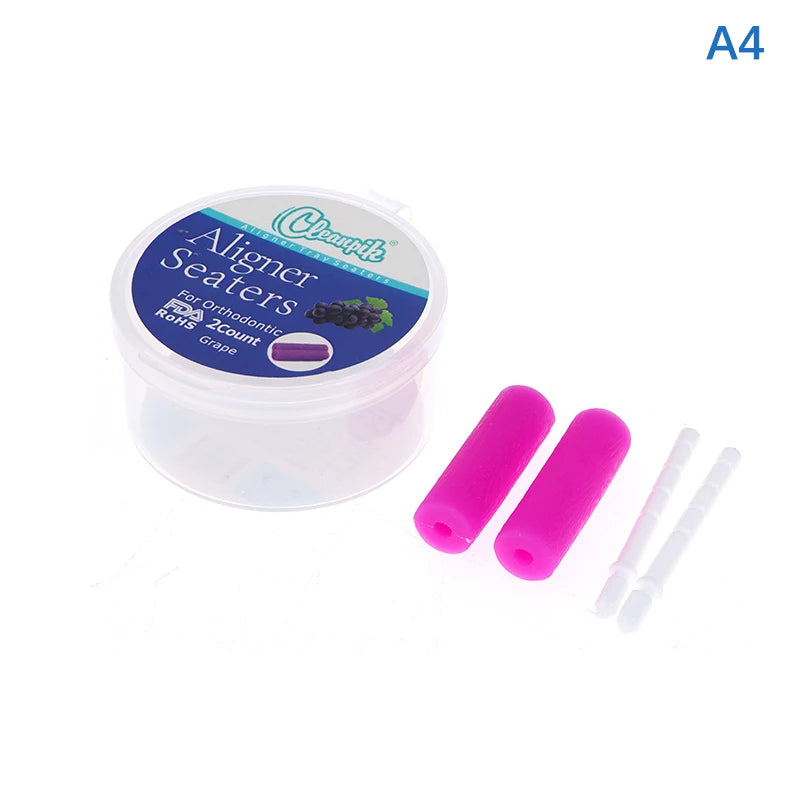 2pcs Teeth Chewie for Patient Tooth Aligner Chewies Aligners Tray Brackets Dental Ortodoncia Teeth Whitening With Box Zpaxo A4