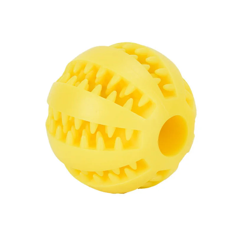 Dog Toy Ball Interactive Rubber Balls Puppy Chewing Toys Pet Tooth Zpaxo Yellow 6cm