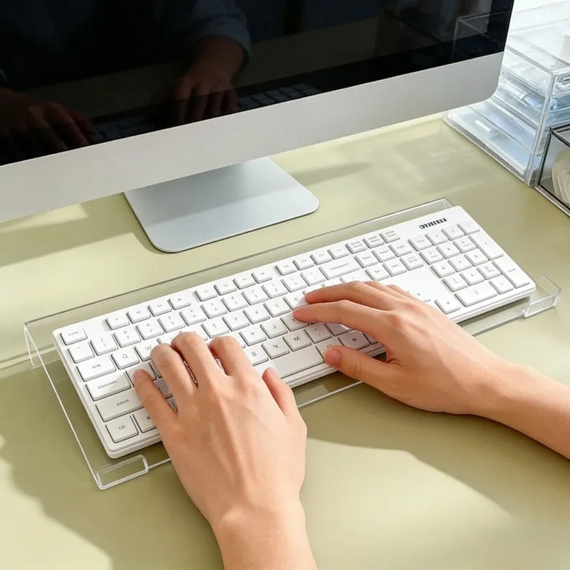 Acrylic Keyboard Stand Compact Desktop Lifter Mini Durable Clear