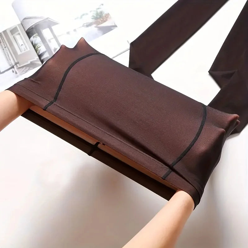 80g Fake Translucent Pantyhose High Waist Slim Anti-snag Pantyhose Insulated Women's Tights Lingerie Sexy Women's Stockings Zpaxo