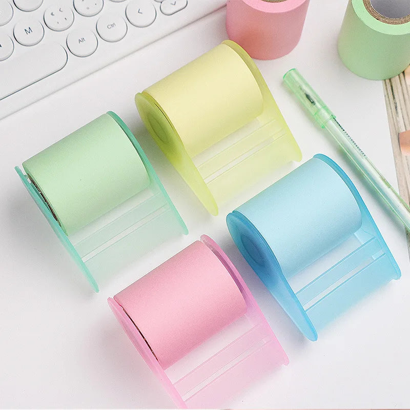 Creative Tape-style Sticky Notes Tearable Replaceable Paper Core 8m