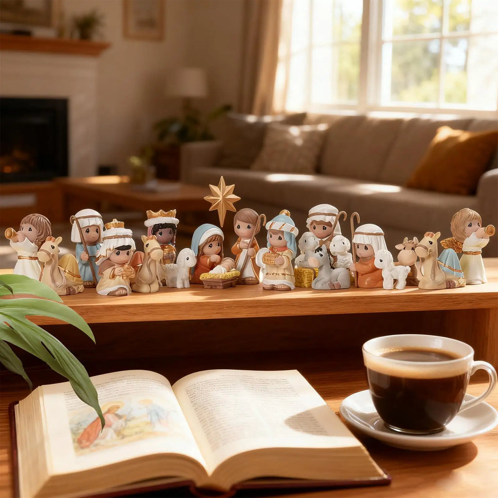 Nativity Scene Classic Religious Resin Collectible Christmas