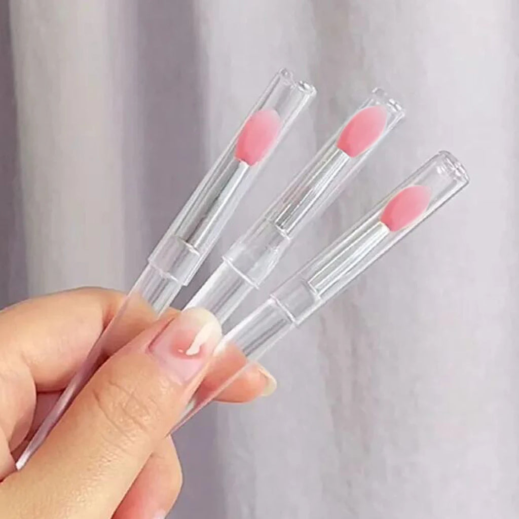 Soft silicone lip brush with a cover - multi-functional lip balm applicator, lipstick lip gloss makeup brush, reusable Zpaxo