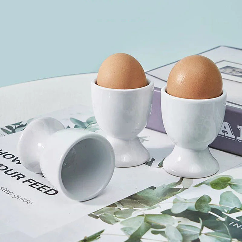 Kitchen Accessories Egg Holder White Egg Cup Holder Hard Soft Boiled Egg Holder Banquet Eggs Breakfast Eggs Supplies Zpaxo