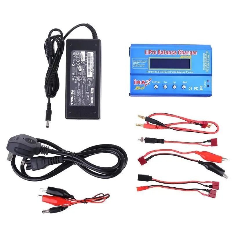 652F HTRC B6 AC RC 80W Balance Digital LCD Screen Li-ion Nimh Nicd Zpaxo British regulatory CN