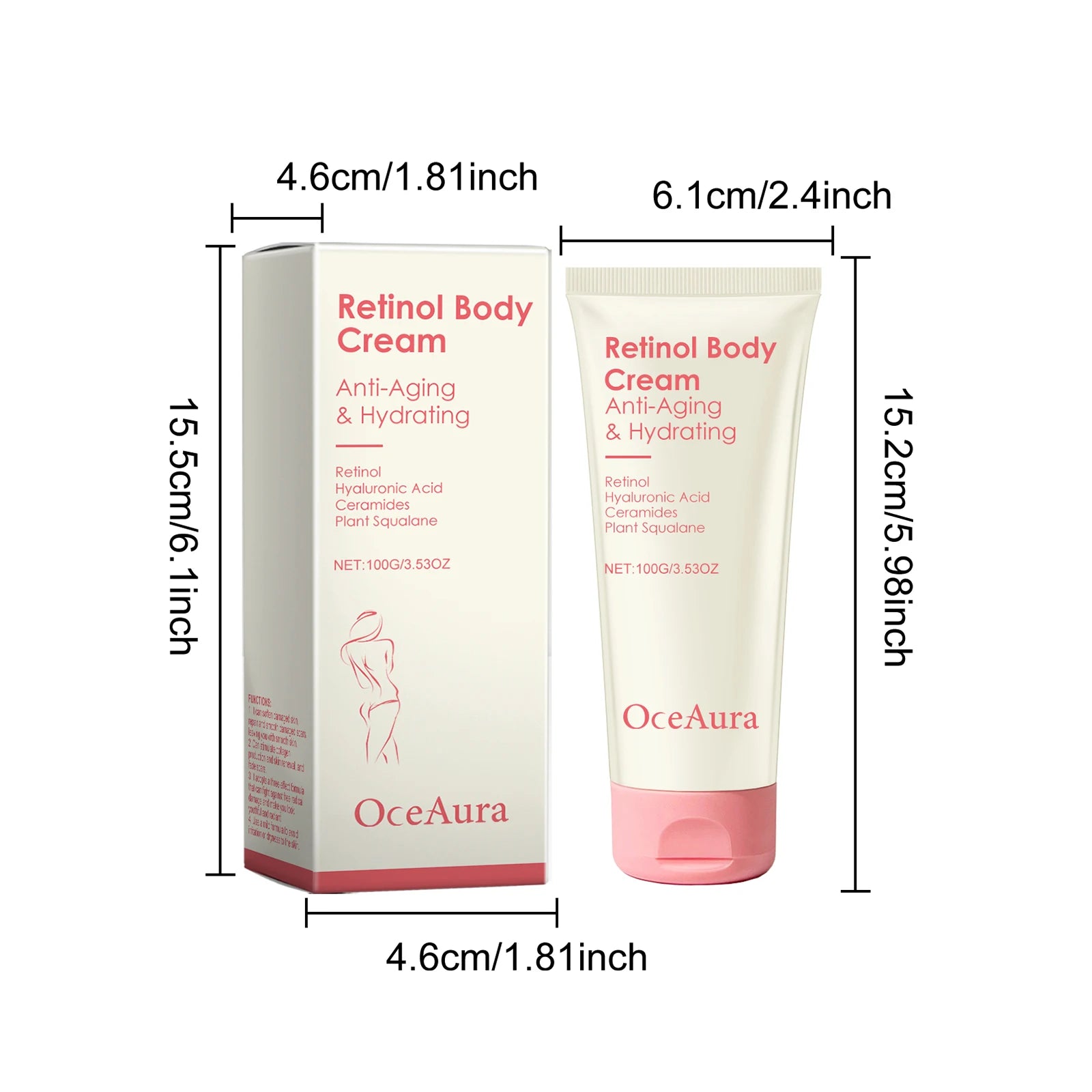 OceAura Retinol Firming Body Cream – Anti-Wrinkle & Tightening Firming Body Cream Zpaxo