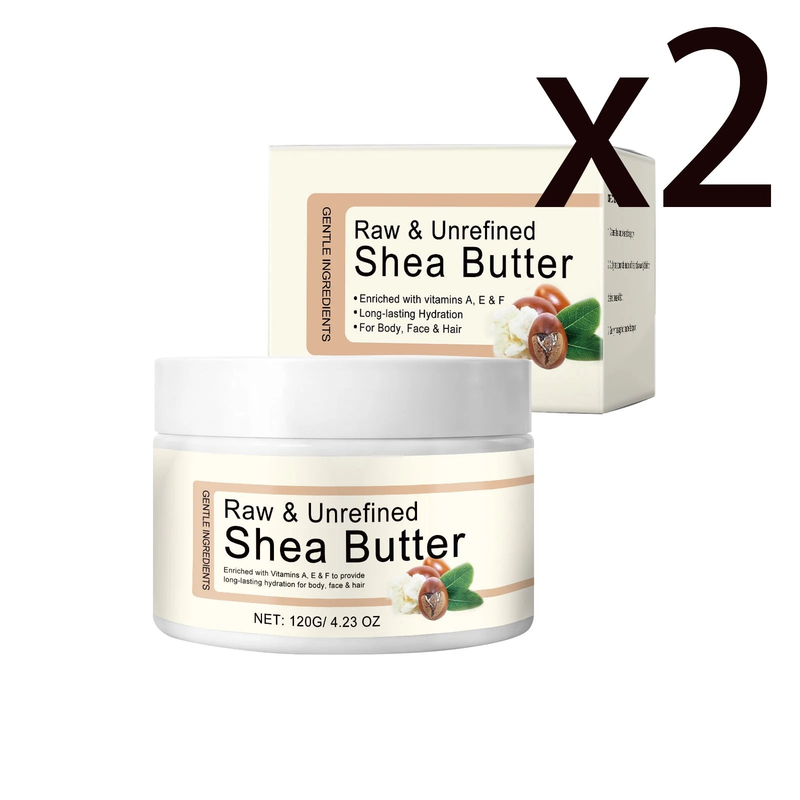 Tallow & Shea Butter Body Lotion – Skin Barrier Repair Cream Body Moisturizer Cream Zpaxo 2x120g