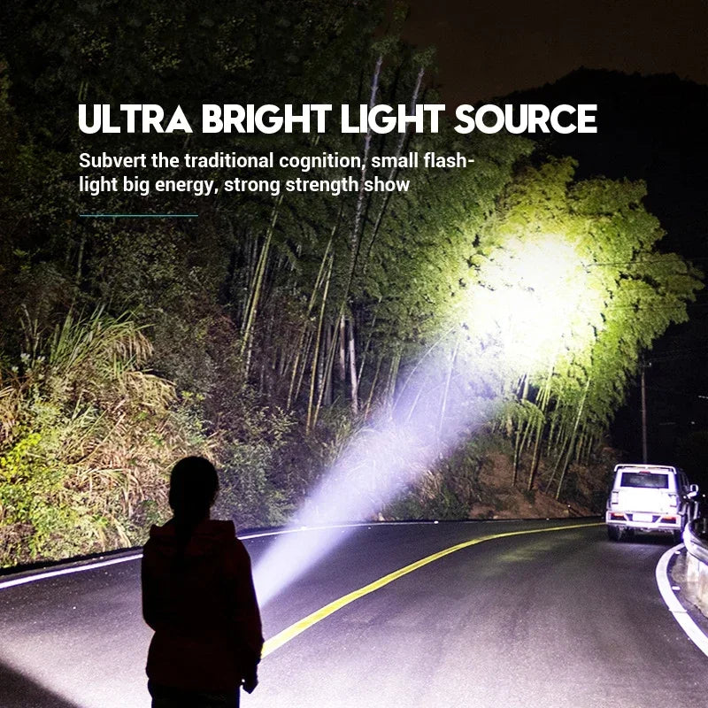 KDULIT Mini Rechargeable LED Flashlight | Pen Clip & Magnet