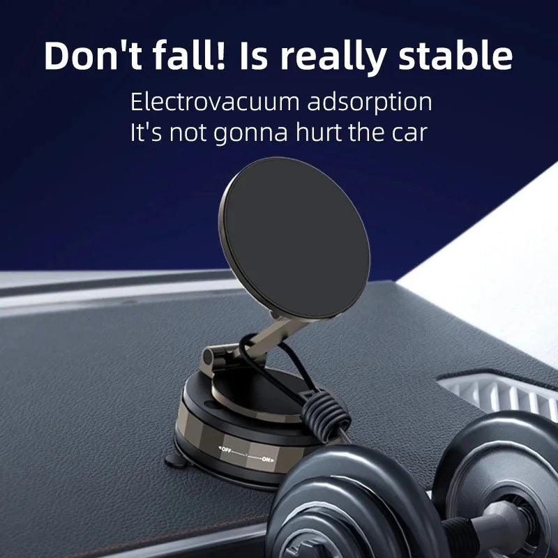 Vacuum Suction Phone Holder Magnetic Car Navigation Bracket 360