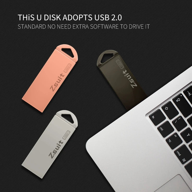 ZSUIT CTK USB Memory 16GB 64GB 128GB USB ３.0 Stick Pen Drive U Disk Memory Stick Metal Fall resistant Usb Flash Drive Zpaxo
