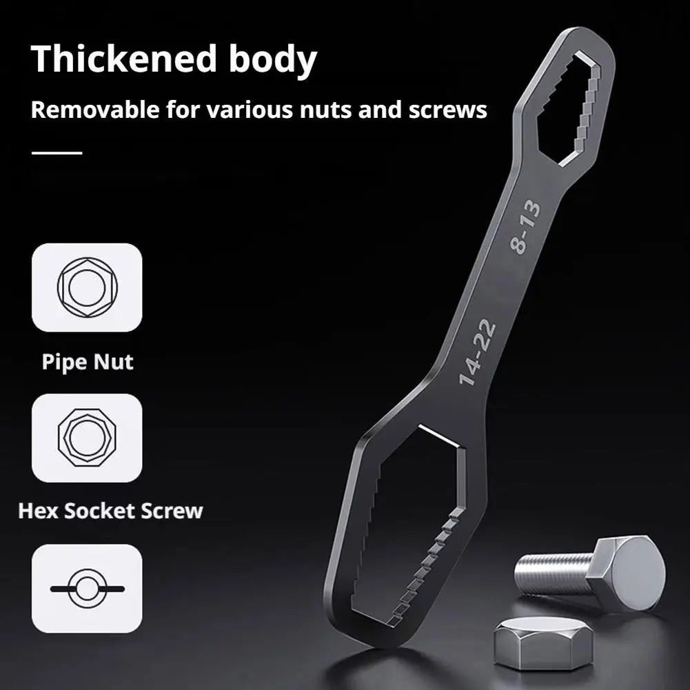 Universal Self-Tightening Adjustable Wrench 8–24mm Hand Tool Adjustable Wrench Zpaxo