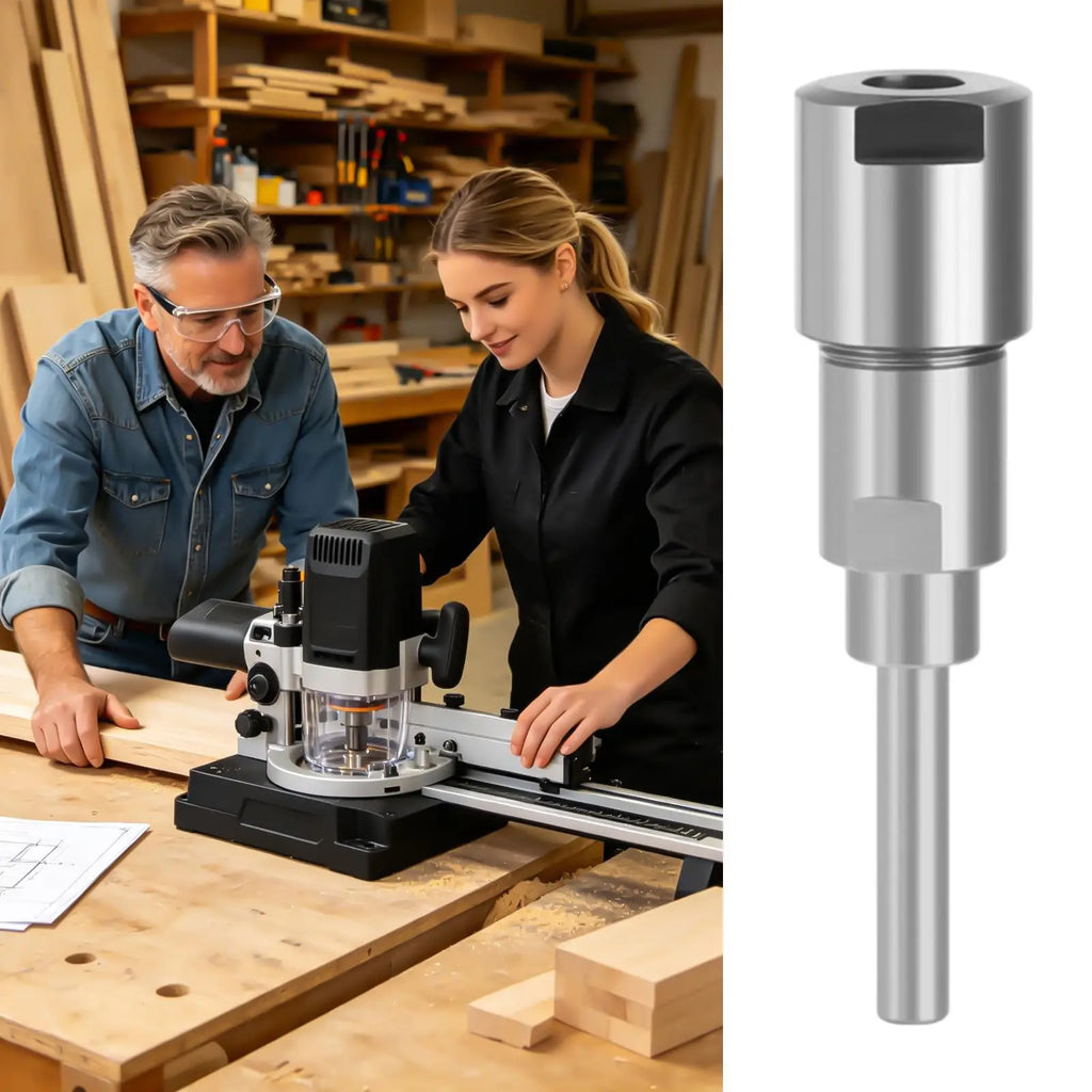 Router Shank Adapter Milling Rod Clamp Cutter Extension Wood