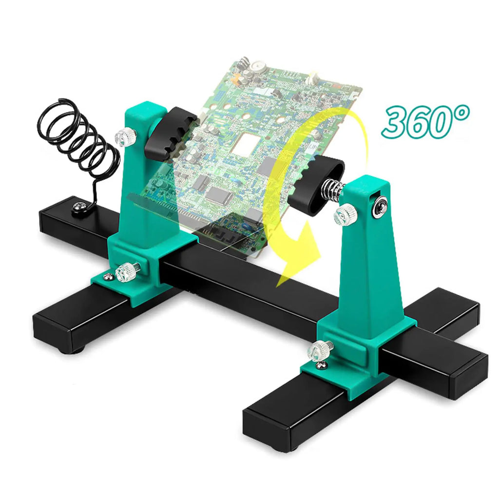 Circuit Board Holder Stable Adjustable PCB Welding Bracket Auxiliary Clamp Repair Tool Clamping Kit Heavy Duty Base Plate Zpaxo