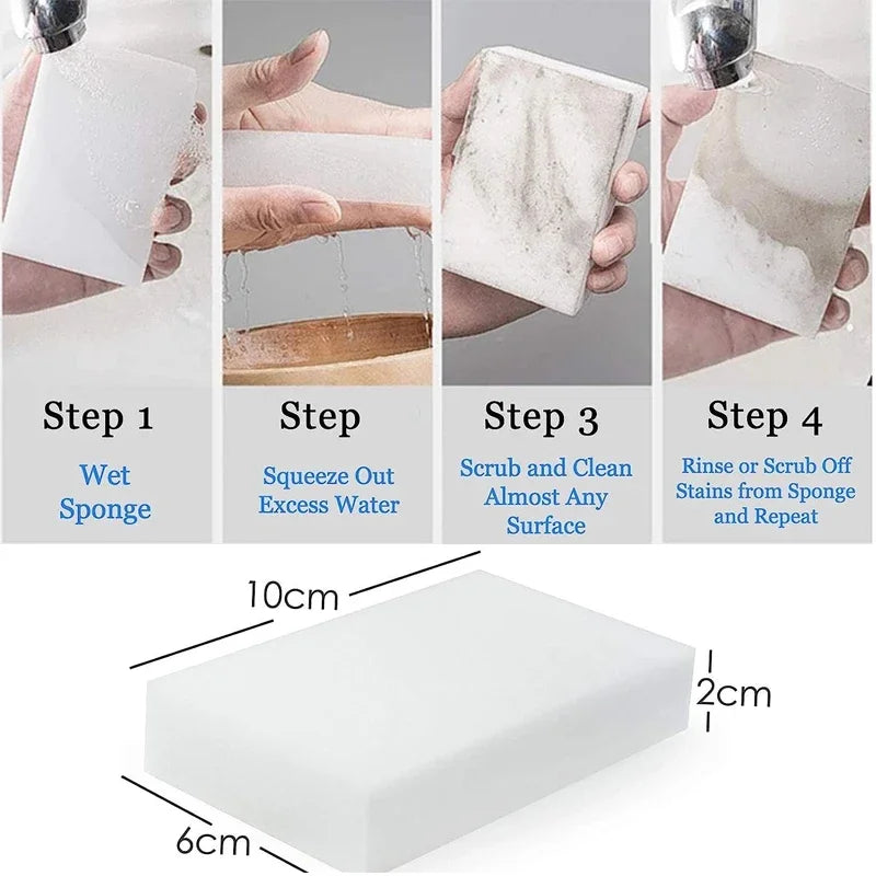 Magic Sponge Eraser Melamine Cleaner Kitchen Office Bathroom Cleaning