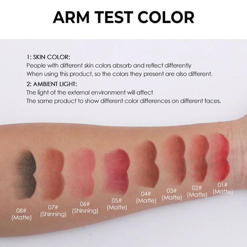 Tapered Nib Lip Liner Pencil Long-lasting Matte Black Brown Velvet Zpaxo