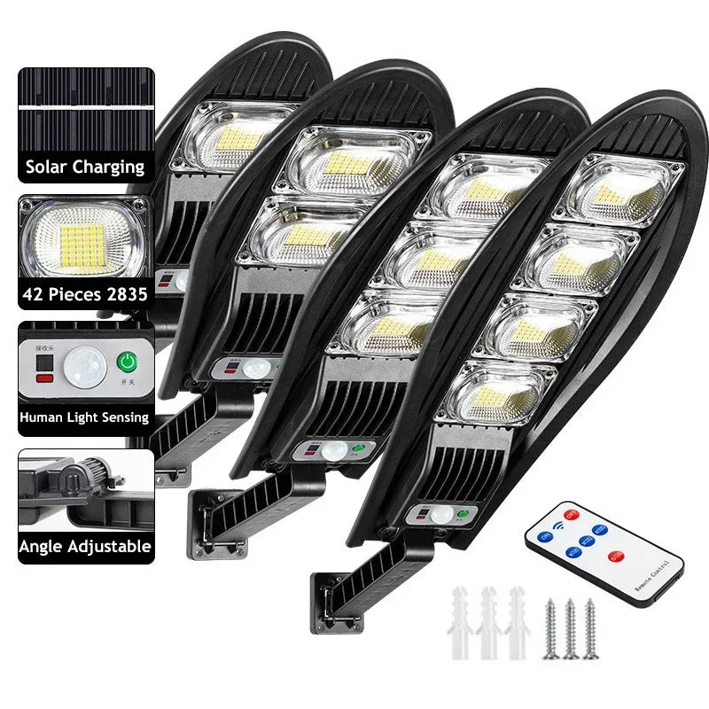 Solar LED Floodlight – Motion Sensor, Remote & IP65 Waterproof