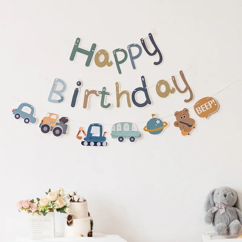 Colourful Banners Happy Birthday Letter Hanging Festive Decorations