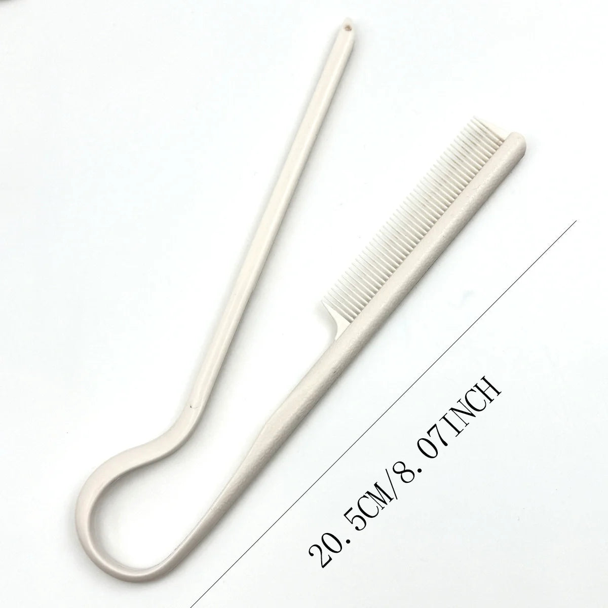 Hairdressing V-comb Messy Hair Finishing Straightening Splint Comb Zpaxo WHITE