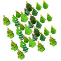 Handcrafted Resin Christmas Miniature Trees Realistic Shape Desktop