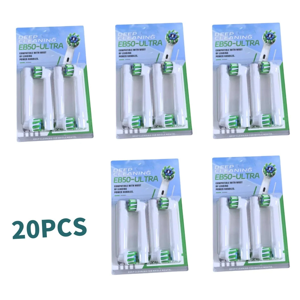 20/4pcs Set Electric Toothbrush Heads For Oral B Sensitive Replacement EB17Ultra EB10A SB-17A EB17S EB50Ultra EB17P EB10A Zpaxo EB50Ultra-20pcs