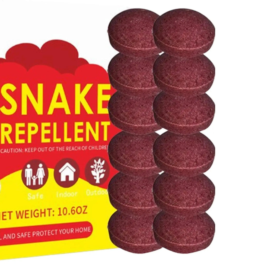 Snake Out Tablets For Outdoors Powerful Long-Lasting Rainproof 12 Piece Yard Get Rid Of Snake Pill For Indoor Outdoor Yard Zpaxo