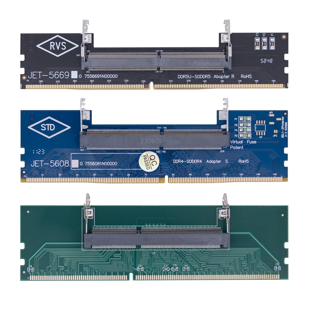 Laptop Desktop Memory Adapter Card DDR3 DDR4 DDR5 SO-DIMM DIMM Zpaxo