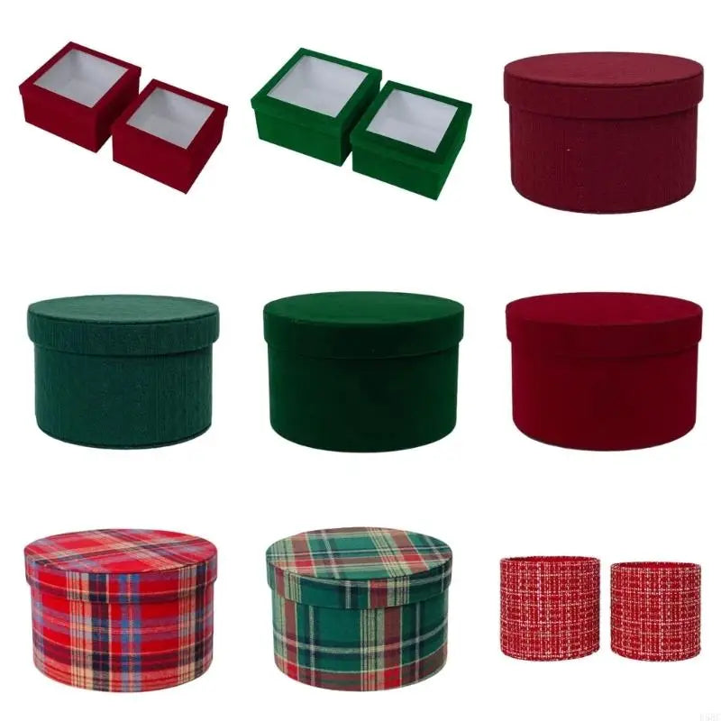 Elegant Flower Arrangement Bucket Round Square Box Cover Wedding