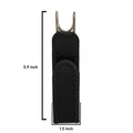 ▶1PCS Black Unisex Adjustable Elastic Buckleless Belt Hook , Metal Hook Invisible Waist Belt Closure for Outdoor Work Zpaxo Black