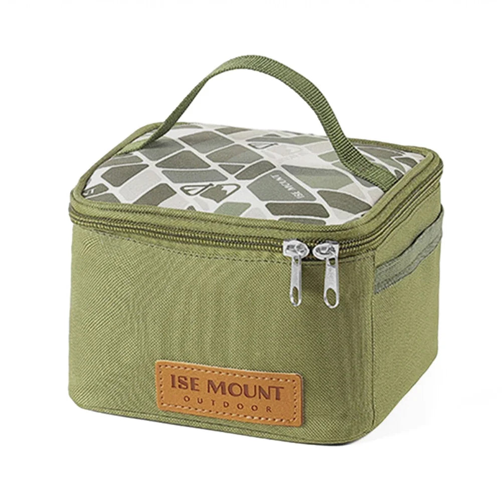 Seasoning Bottle Set Storage Bag Portable Camping Seasoning Dispenser Set Condiment Jars Organizer Outdoor Barbecue Utensils Zpaxo army green 1