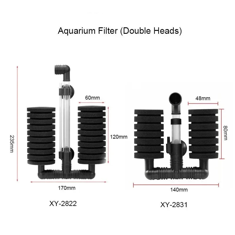 Aquarium Filter Fish Tank Air Pump Skimmer Biochemical Sponge Bio
