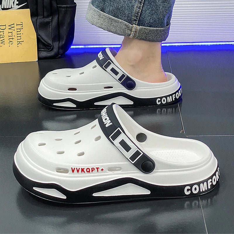 Fashion Men Summer Hole Garden Shoes Breathable Outdoor Sandals