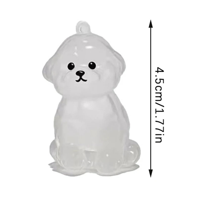 1Pcs Clear Puppy Hair Memorial Keepsake Capsule Pet's Dog Fur Container DIY Pendant Keychain Decor Pet Lovers Home Display Gifts Zpaxo