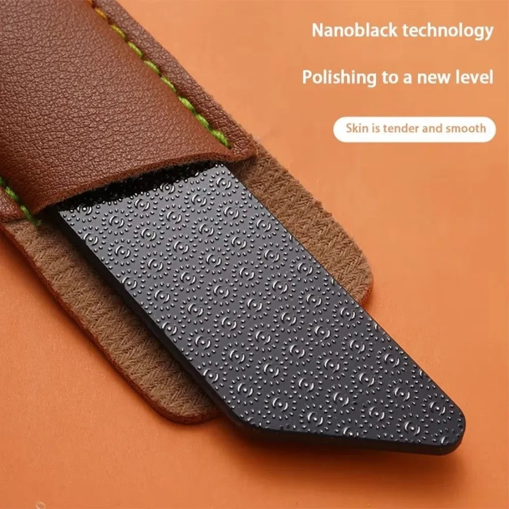 Dead Skin File Nano Grinding Strip Sheath Exfoliation Foot Nail Handle Zpaxo