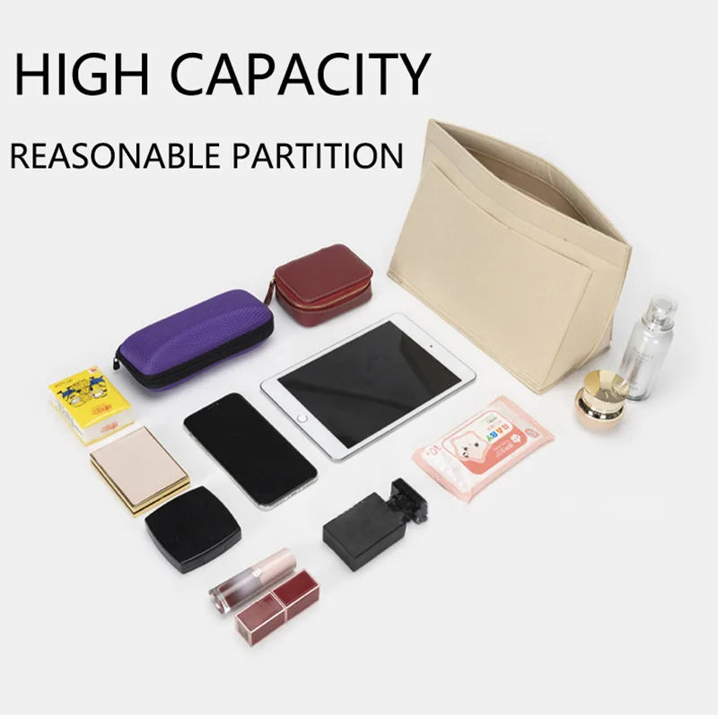 Felt Insert Bag Organizer for Longchamp & Designer Handbags Handbag Organizer Insert Zpaxo