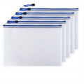 10-Pack Mesh Zipper Pouches A4 A5 A6 Document File Folders Mesh File Pouches Zpaxo WHITE 10PCS